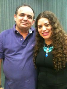 Prof. Dimas Macêdo e a Profa. Ivanilda Souza. Foto: Juliana Teófilo